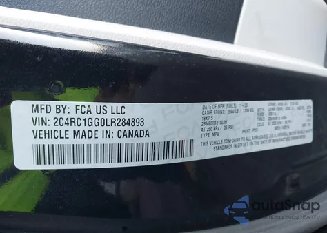 2020 Chrysler Pacifica Limited from USA, damaged, VIN 2C4RC1GG0LR284893